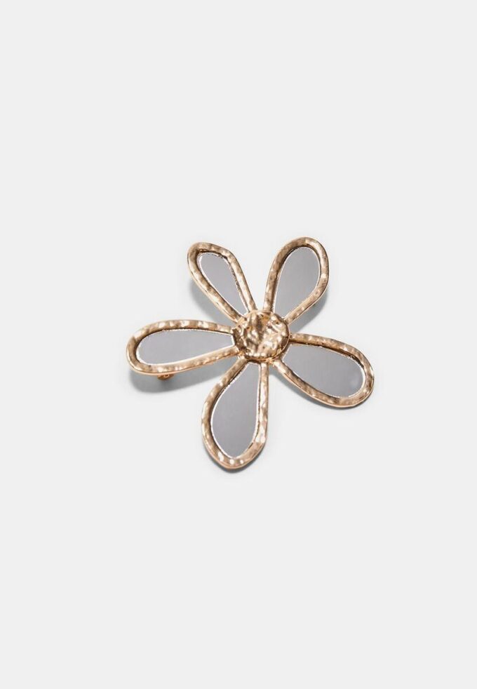 2er-Set Blumenanstecker mit Kristalleffekt