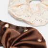 2er-Set Scrunchies mit Nieten