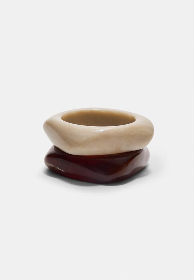 2er-Set starre Armbänder