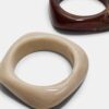 2er-Set starre Armbänder