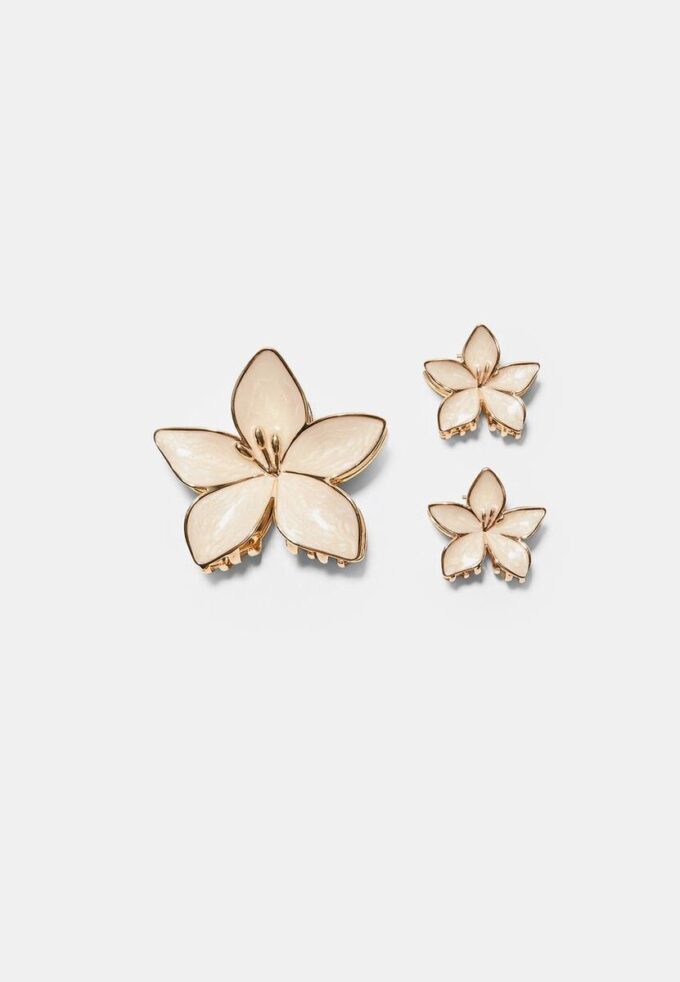3er-Set Blumen-Clips