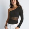 Asymmetrischer Body mit transparenten Details