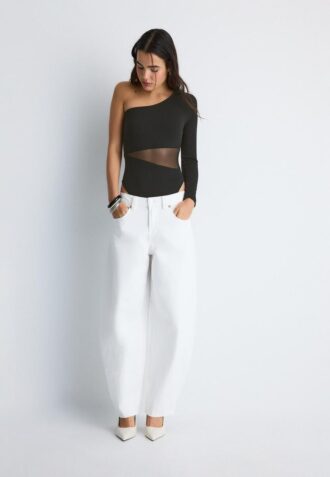 Asymmetrischer Body mit transparenten Details