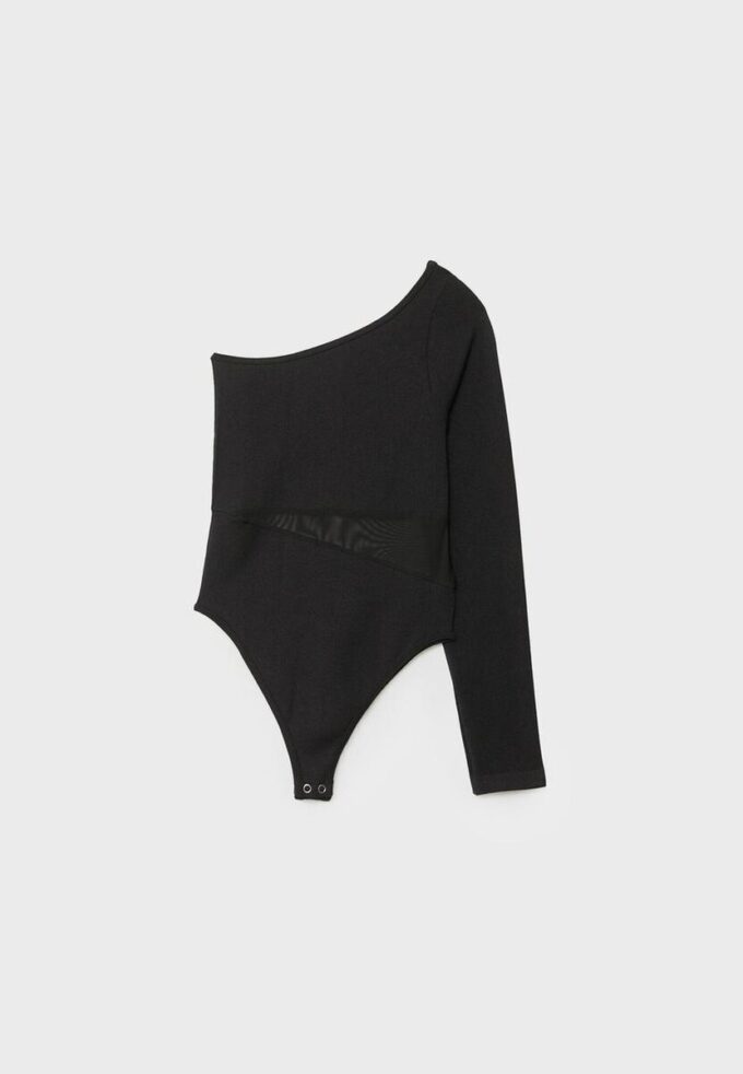 Asymmetrischer Body mit transparenten Details