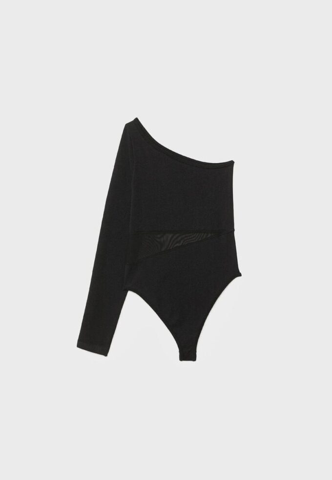Asymmetrischer Body mit transparenten Details