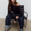 Asymmetrischer Strickpullover Asymmetrischer Strickpullover