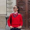 Asymmetrischer Strickpullover Asymmetrischer Strickpullover