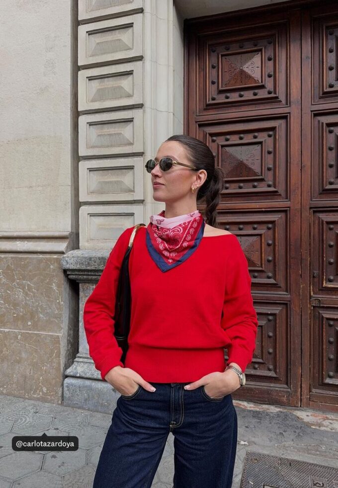 Asymmetrischer Strickpullover Asymmetrischer Strickpullover