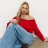 Asymmetrischer Strickpullover Asymmetrischer Strickpullover