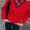 Asymmetrischer Strickpullover Asymmetrischer Strickpullover
