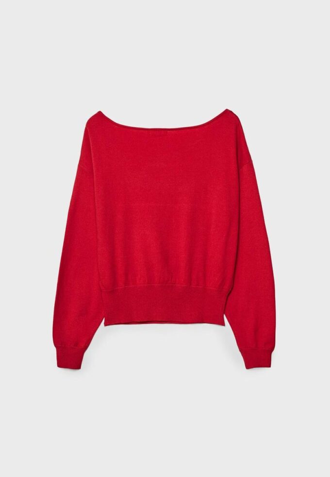 Asymmetrischer Strickpullover Asymmetrischer Strickpullover