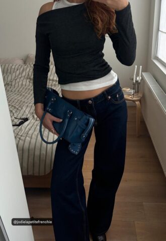 Asymmetrisches Doppel-T-Shirt