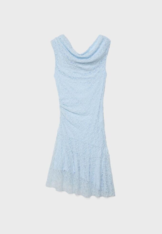 Asymmetrisches Spitzenkleid Asymmetrisches Spitzenkleid