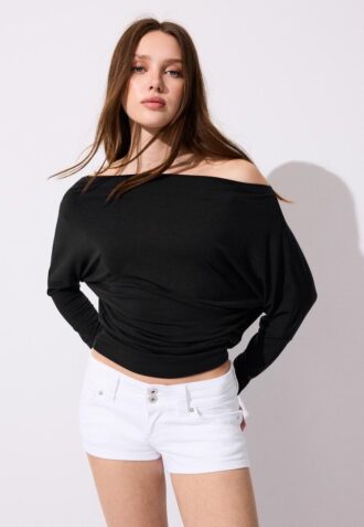 Asymmetrisches T-Shirt aus Modal