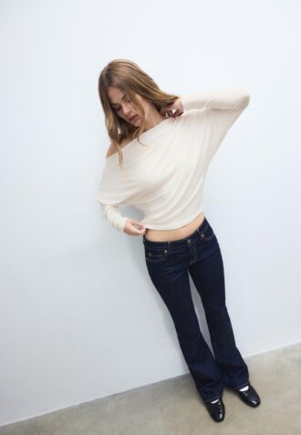 Asymmetrisches T-Shirt aus Modal
