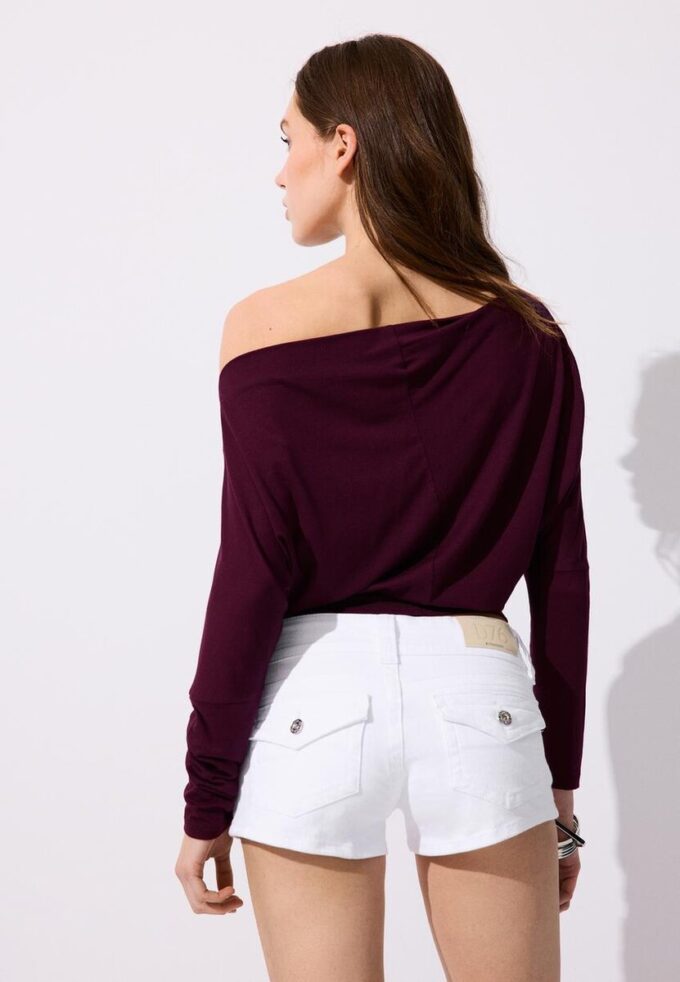 Asymmetrisches T-Shirt aus Modal