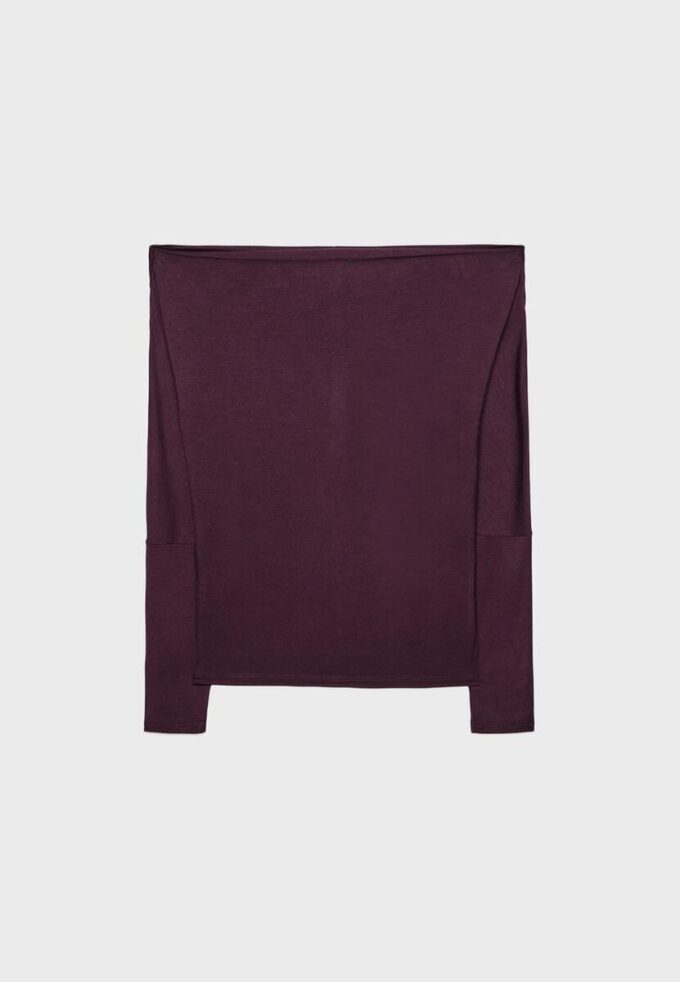Asymmetrisches T-Shirt aus Modal