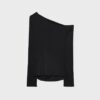 Asymmetrisches T-Shirt mit gerafftem Detail Asymmetrisches T-Shirt mit gerafftem Detail