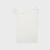 Asymmetrisches T-Shirt mit Knöpfen Asymmetrisches T-Shirt mit Knöpfen