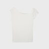 Asymmetrisches T-Shirt mit Knöpfen Asymmetrisches T-Shirt mit Knöpfen