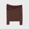 Asymmetrisches Tüll-T-Shirt Asymmetrisches Tüll-T-Shirt