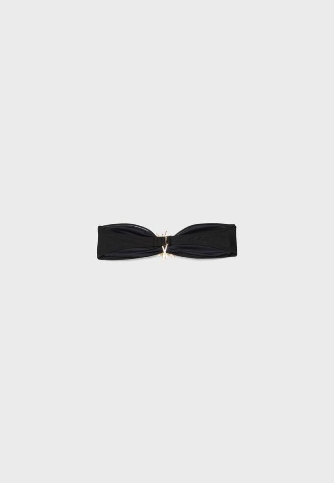 Bandeau-Bikini-Oberteil mit Sonnen-Schnalle Bandeau-Bikini-Oberteil mit Sonnen-Schnalle