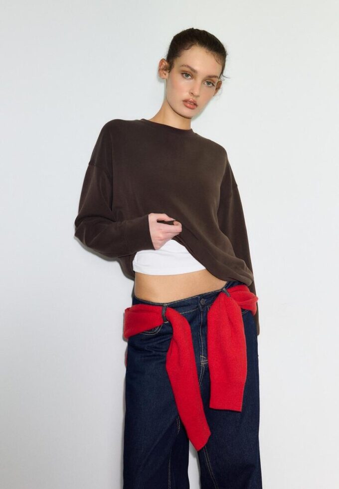 Basic Sweatshirt mit Soft Touch Basic Sweatshirt mit Soft Touch