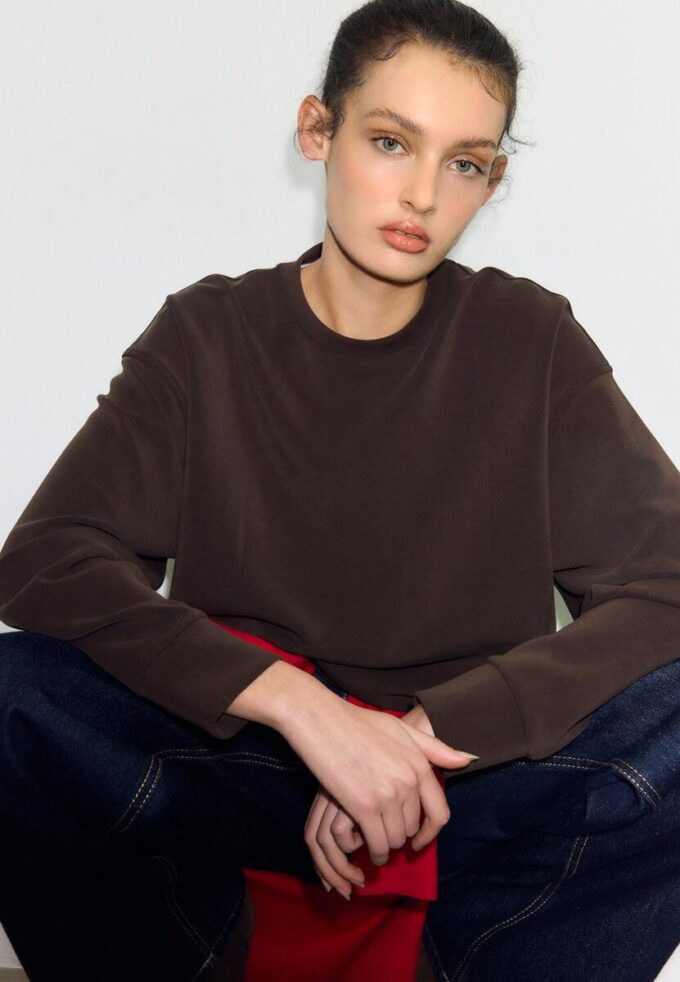 Basic Sweatshirt mit Soft Touch Basic Sweatshirt mit Soft Touch
