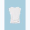 Basics gerafftes, figurbetontes T-Shirt