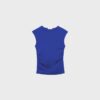 Basics gerafftes, figurbetontes T-Shirt
