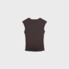 Basics gerafftes, figurbetontes T-Shirt