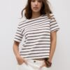 Basics Heavyweight gestreiftes T-Shirt in Regular Fit