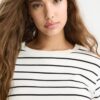 Basics Heavyweight gestreiftes T-Shirt in Regular Fit
