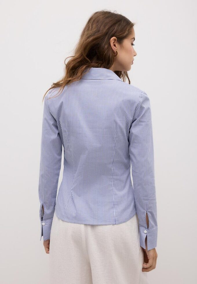 Basics-Hemd mit Streifen, tailliert Basics-Hemd mit Streifen, tailliert