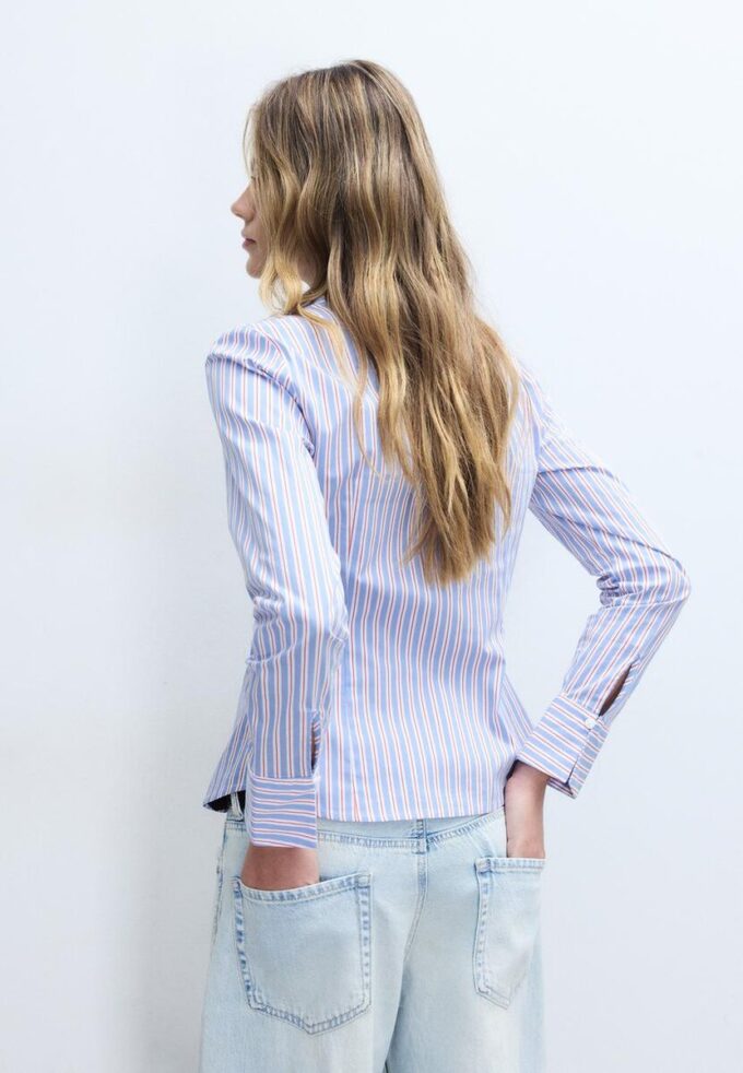 Basics-Hemd mit Streifen, tailliert Basics-Hemd mit Streifen, tailliert