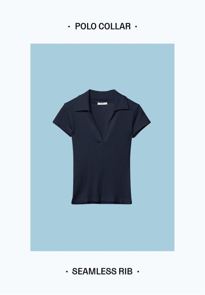 Basics Seamless Polo-T-Shirt
