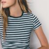 Basics Slim Fit gestreiftes T-Shirt