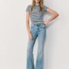 Basics Slim Fit gestreiftes T-Shirt