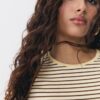 Basics Slim Fit gestreiftes T-Shirt