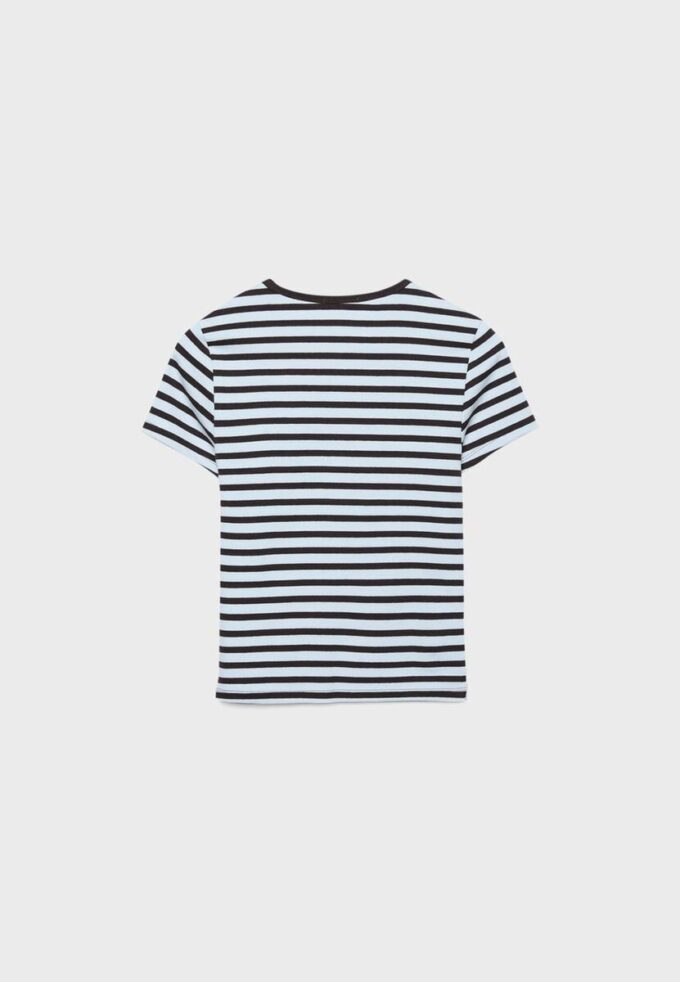 Basics Slim Fit gestreiftes T-Shirt
