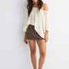 Basics-Strickpullover im Cape-Stil