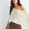 Basics-Strickpullover im Cape-Stil