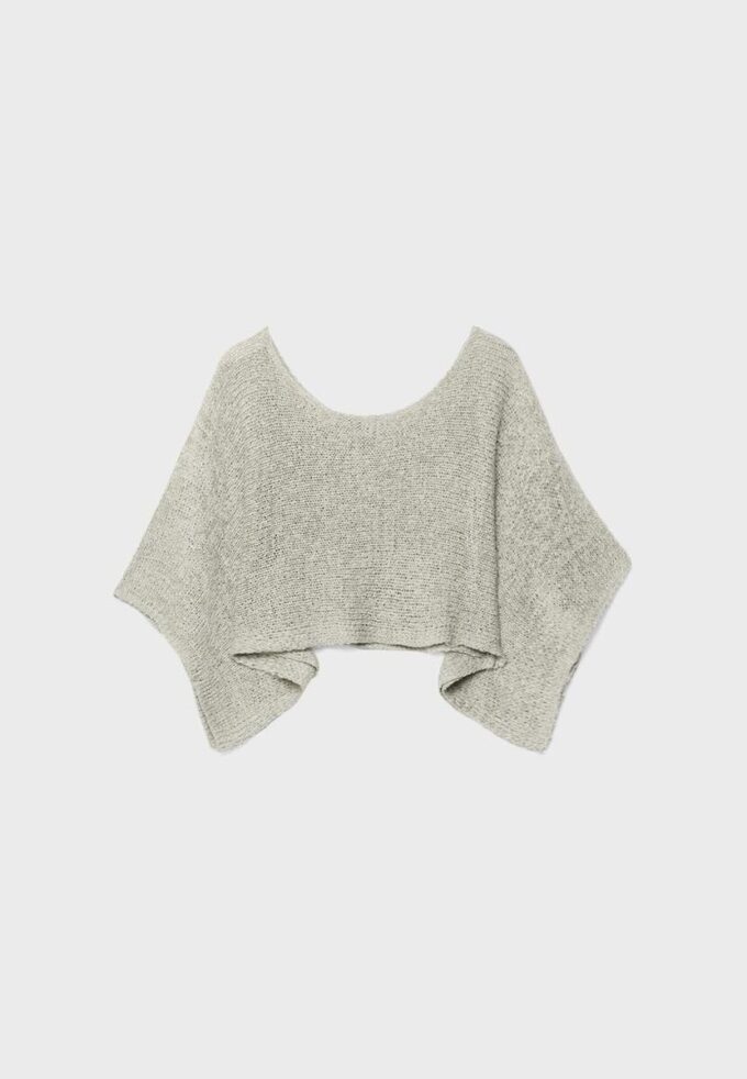 Basics-Strickpullover im Cape-Stil