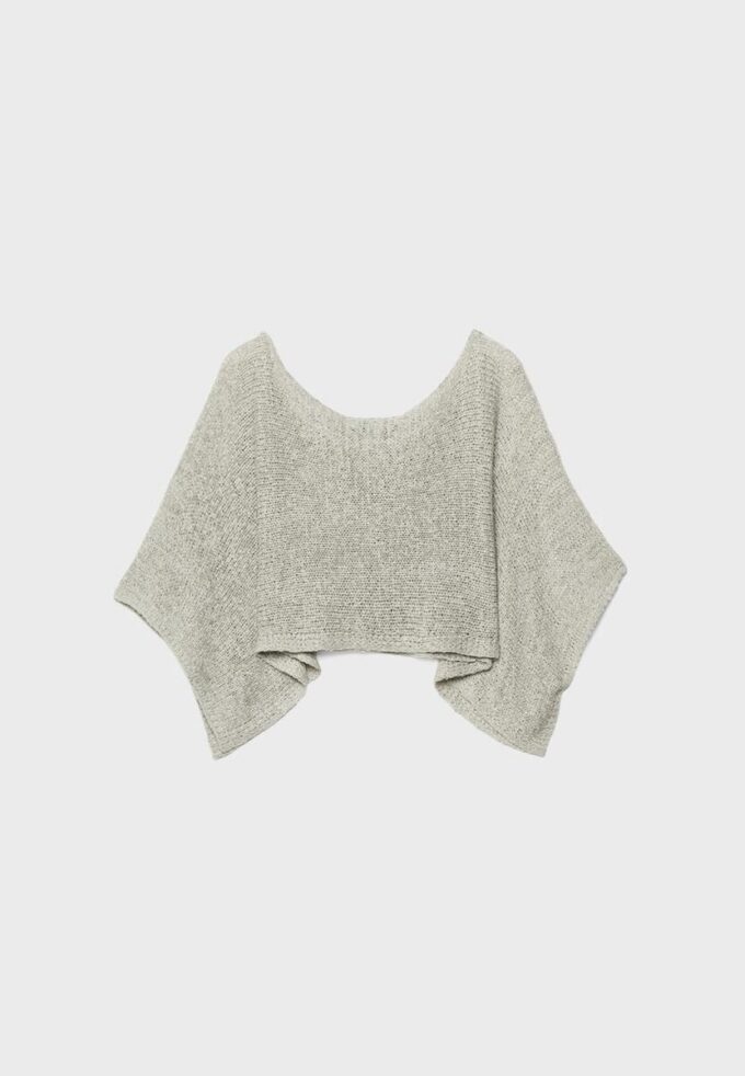 Basics-Strickpullover im Cape-Stil