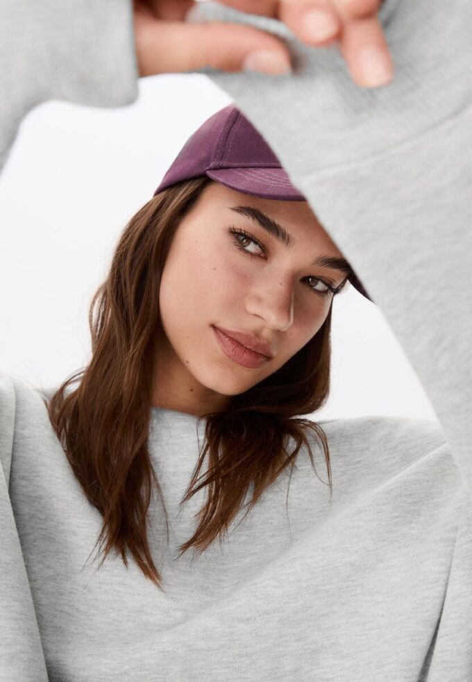 Basics-Sweatshirt mit schulterfreiem Ausschnitt Basics-Sweatshirt mit schulterfreiem Ausschnitt