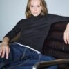 Basics T-Shirt mit hohem Kragen