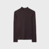 Basics T-Shirt mit hohem Kragen