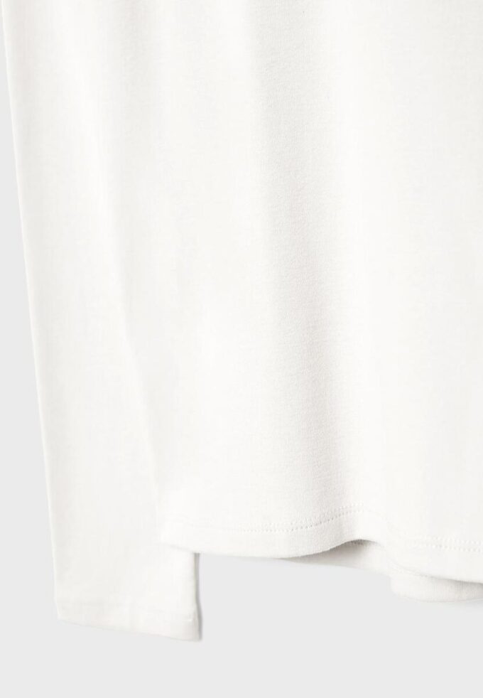 Basics T-Shirt mit hohem Kragen