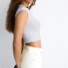 Basics tailliertes Crop-T-Shirt