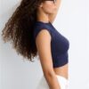 Basics tailliertes Crop-T-Shirt